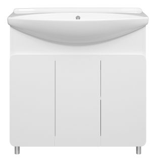 Напольная тумба под раковину Misty Чегет 85см белый